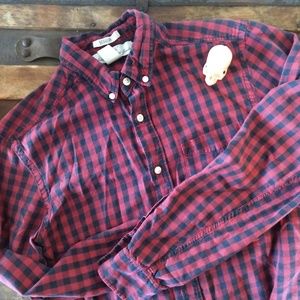 🚚MOVING SALE! H&M L.O.G.G Plaid Button Down